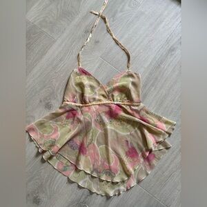 Vintage DKNY butterfly halter